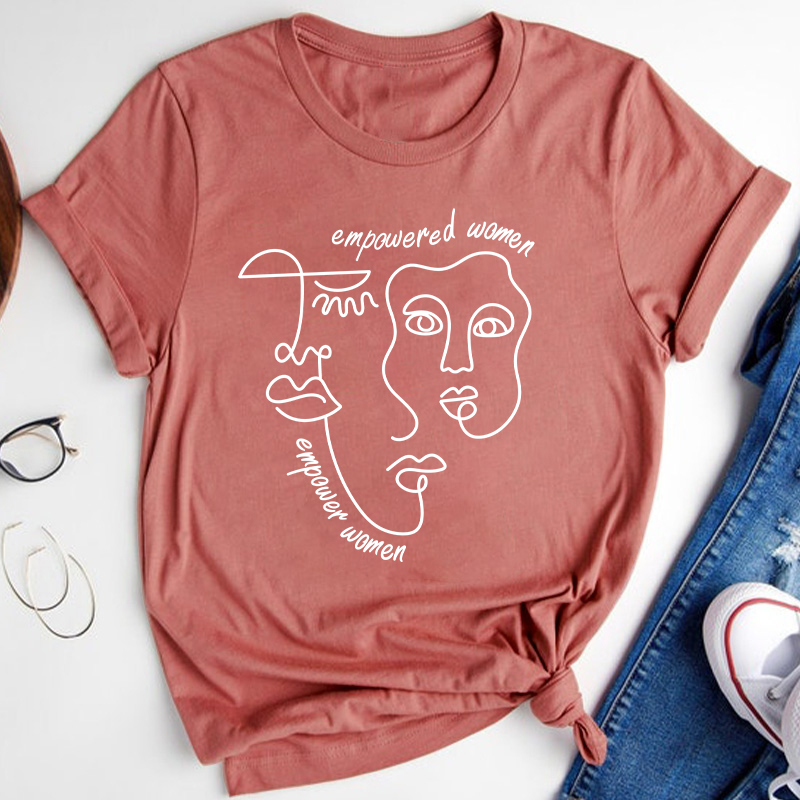 Empowered Women Empower Women Art Teacher T-Shirt