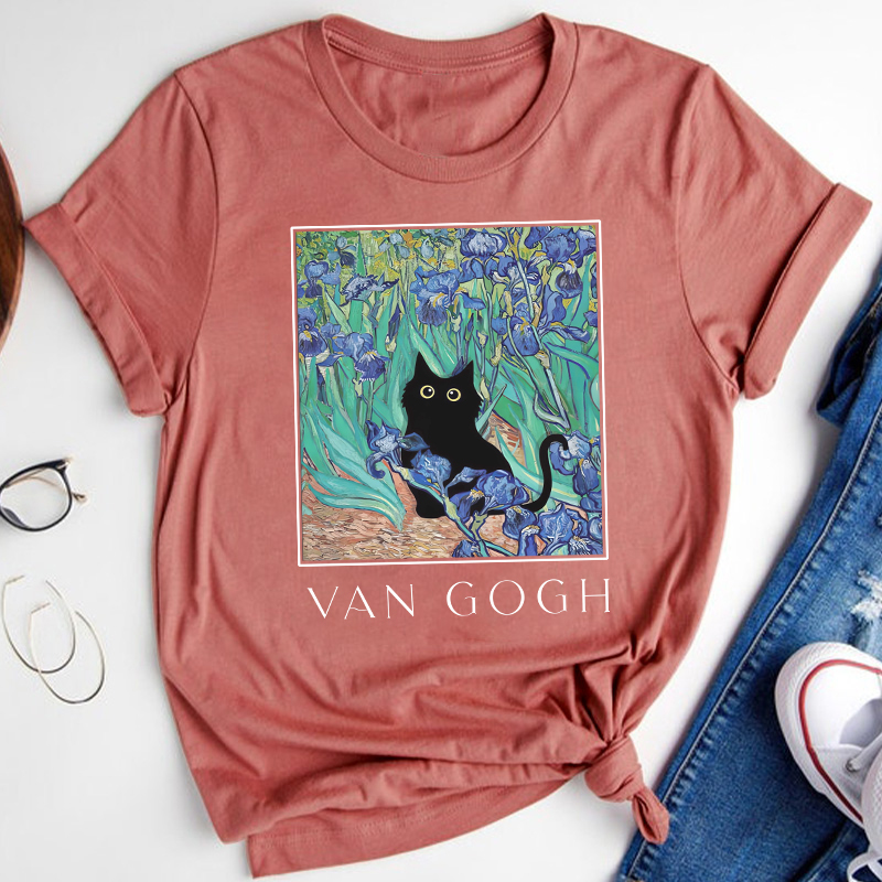 Vincent Cat Art Teacher T-Shirt