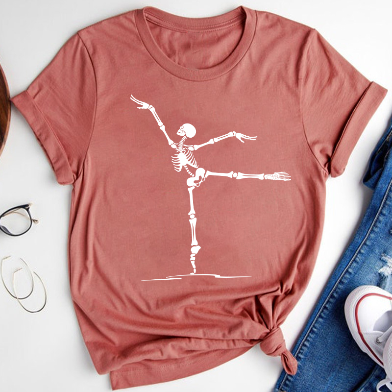Dancing Skeleton Ballet Teacher T-Shirt