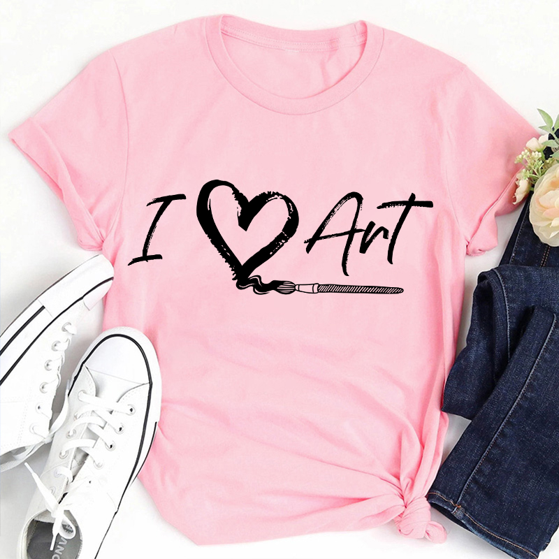 I Love Art Very Much Teacher T-Shirt