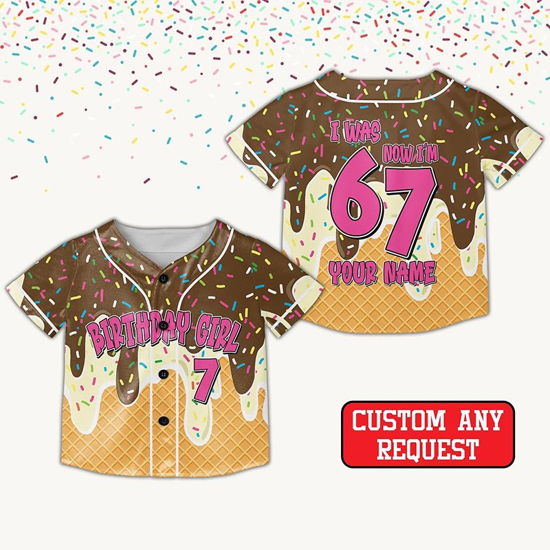 Dripping Six Seven Birthday Class Baseball Jersey