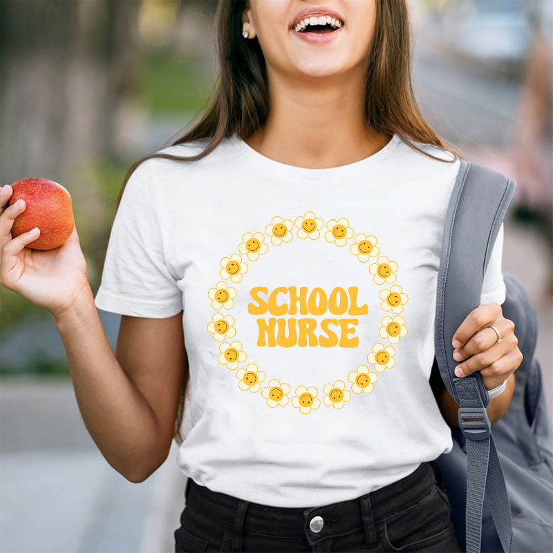 Flowers School Nurse T-Shirt