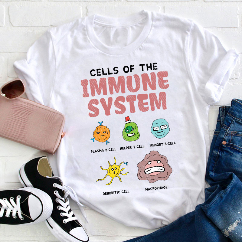 Cells Of The Immune System Teacher T-Shirt