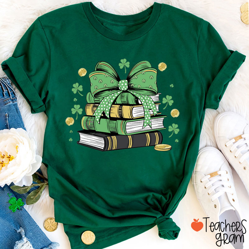 All Booked For Saint Patrick's Day Teacher T-Shirt