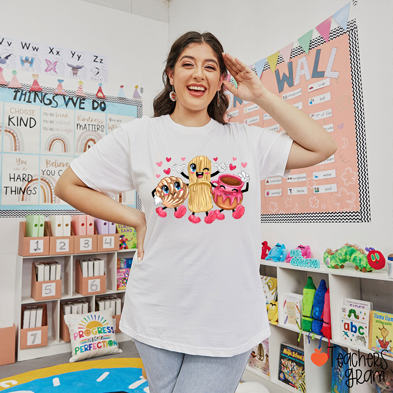 Pan Dulce Conchita Heart Spanish Teacher T-Shirt