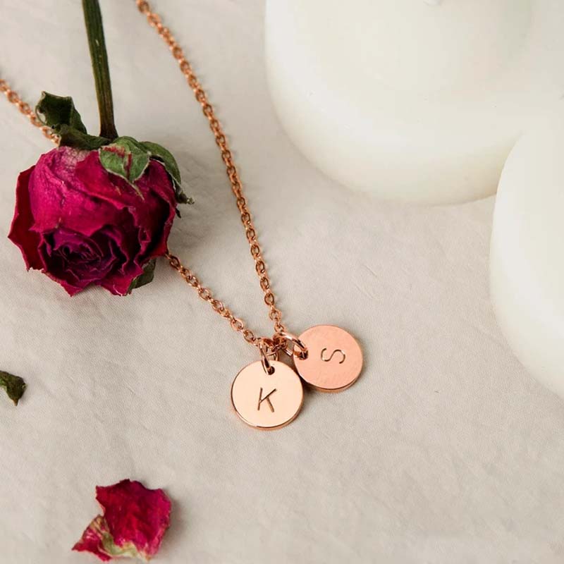 Personalized Tiny Coin Teacher Necklace