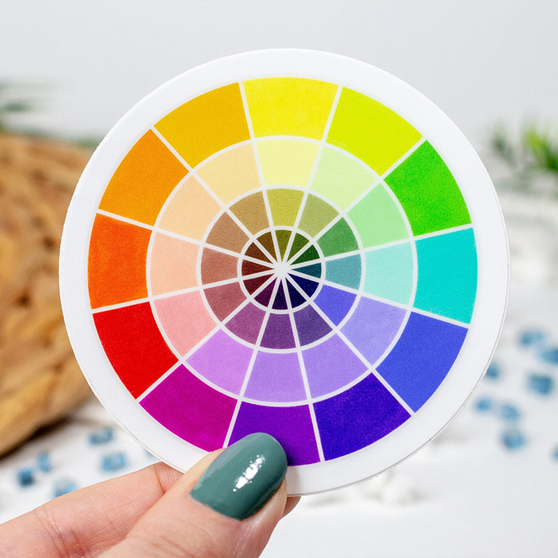 Color Wheel Artist Teacher Stickers