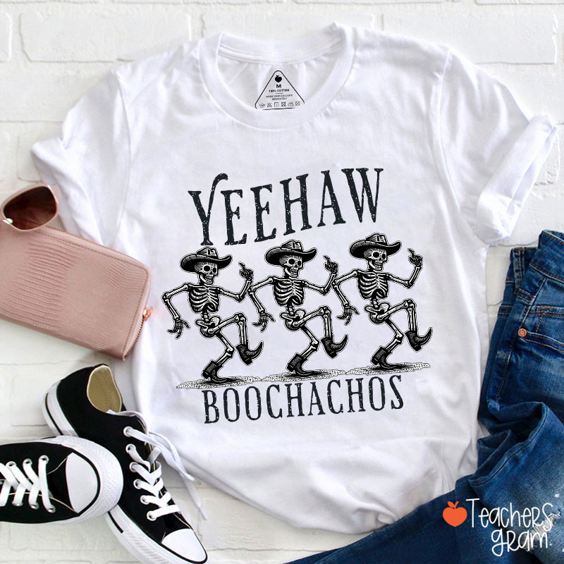 Yeehaw Boochachos Halloween Dance Teacher T-Shirt