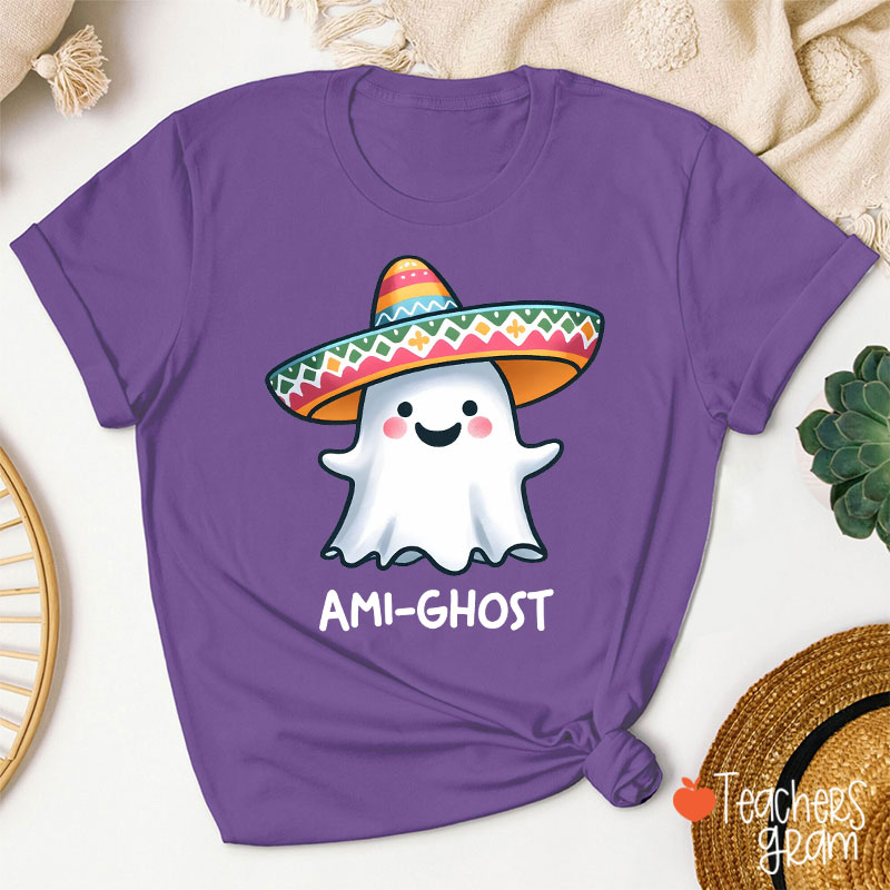 Ami Ghost Halloween Spanish Teacher T-Shirt