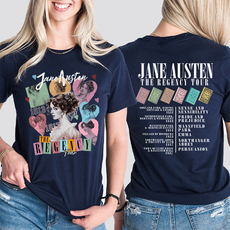 Jane The Regency Tour Teacher Two Sided T-Shirt