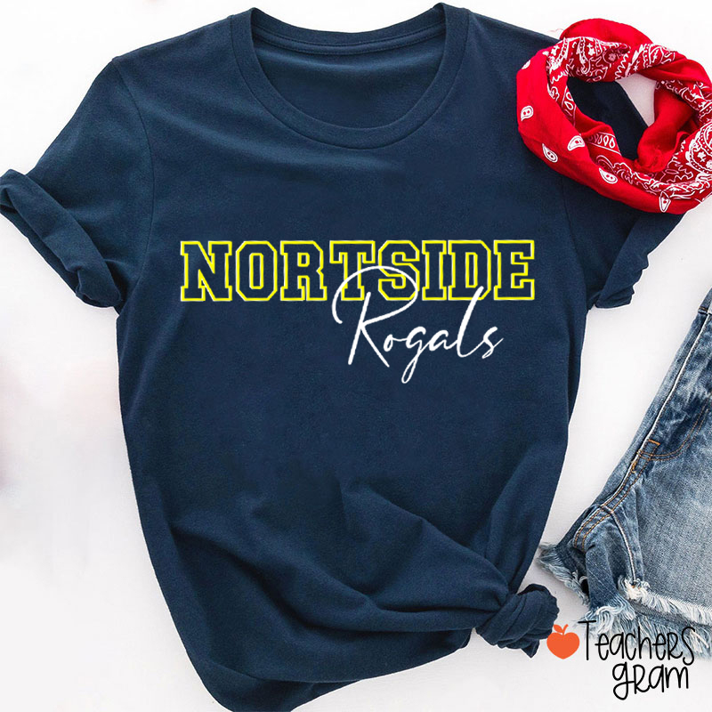Personalized School Spirit Mascot Teacher T-Shirt