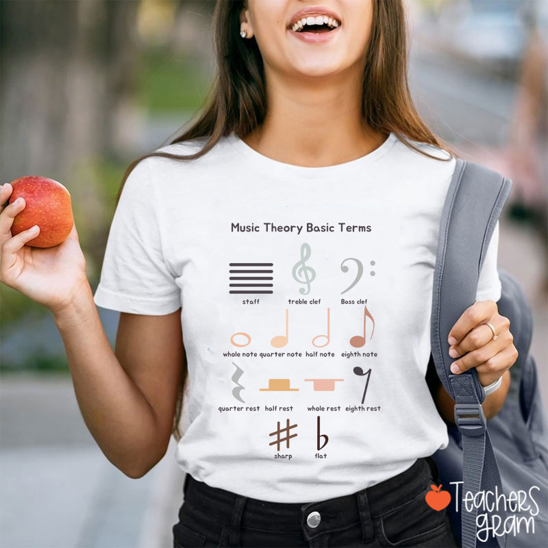 Music Theory Basic Terms Teacher T-Shirt