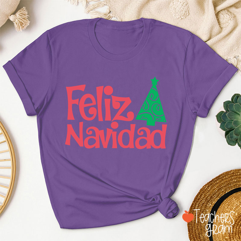 Feliz Navidad Spanish Teacher T-Shirt