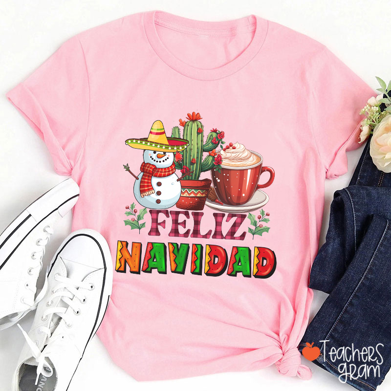Feliz Navidad Spanish Teacher T-Shirt