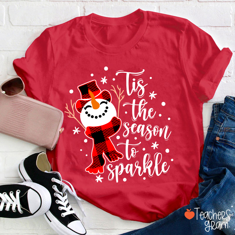 Tis The Season To Sparkle Teacher T-Shirt