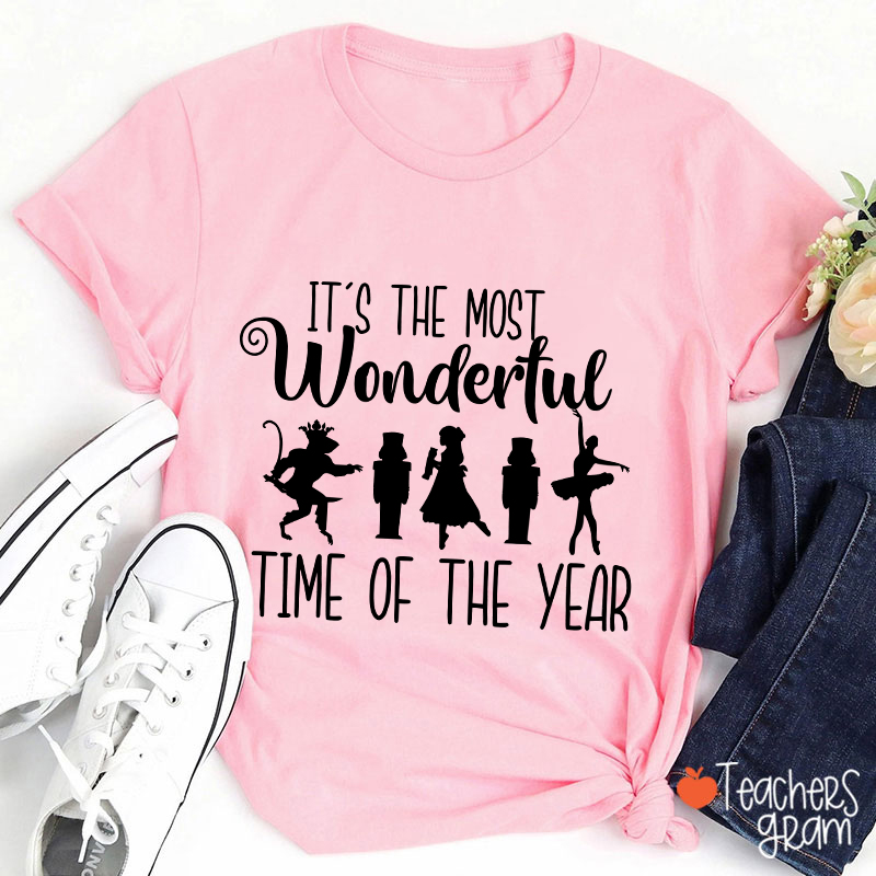 It's The Most Wonderful Time Of The Year Christmas Teacher T-Shirt