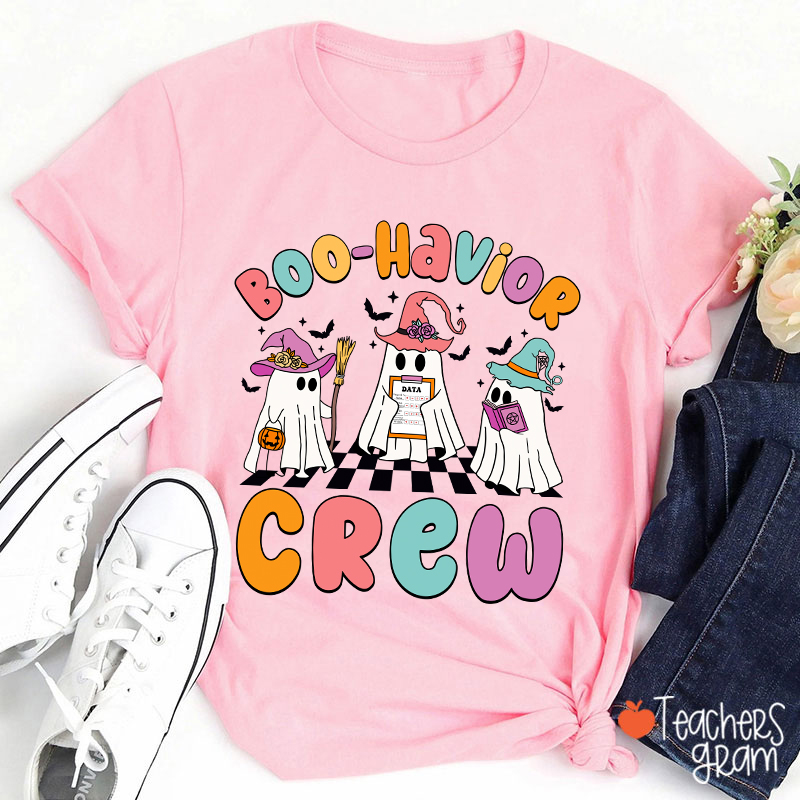Boo Havior Crew Halloween Teacher T-Shirt