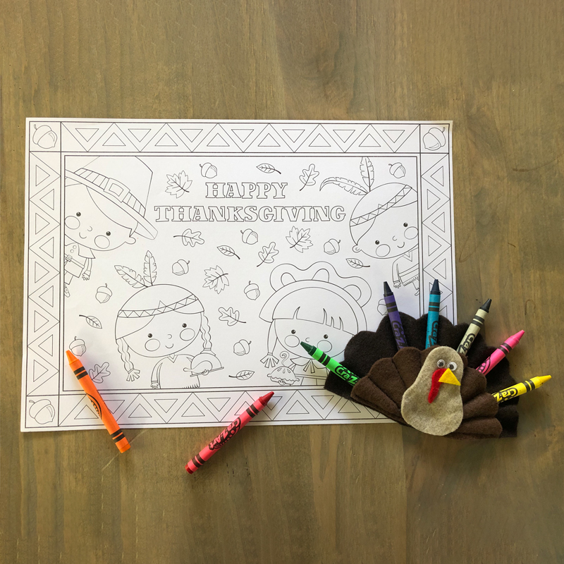 Thanksgiving Turkey Crayon Box