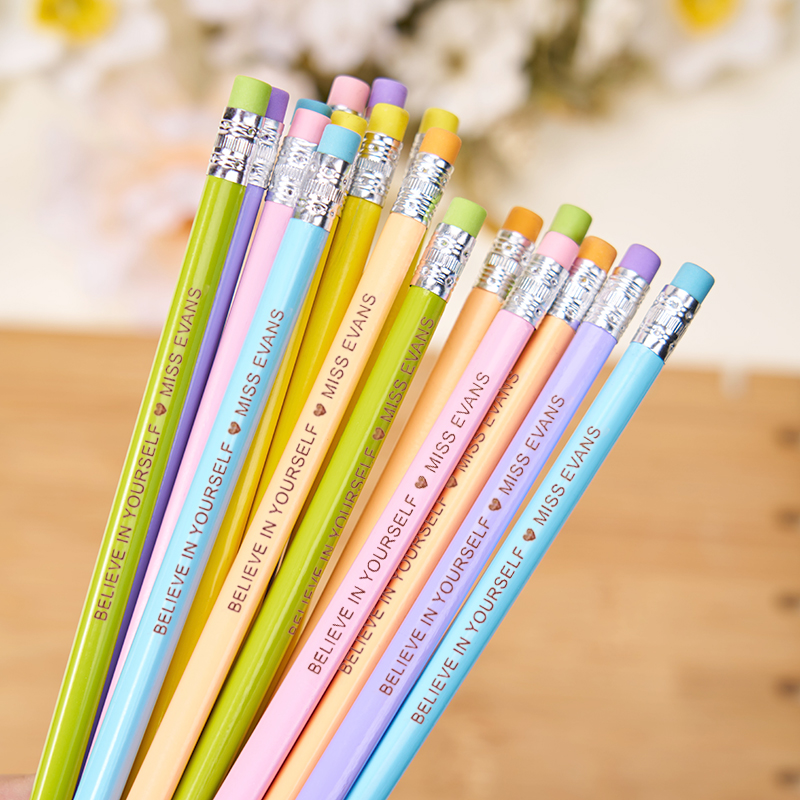 Personalized Colorful Pencils