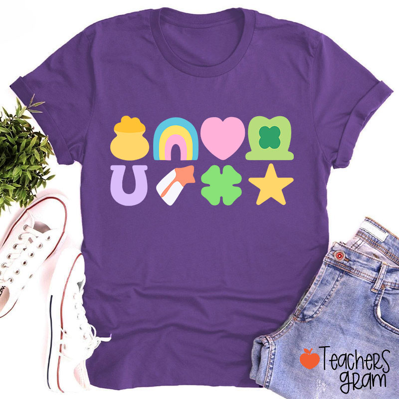 Lucky St Patricks Day Teacher T-Shirt