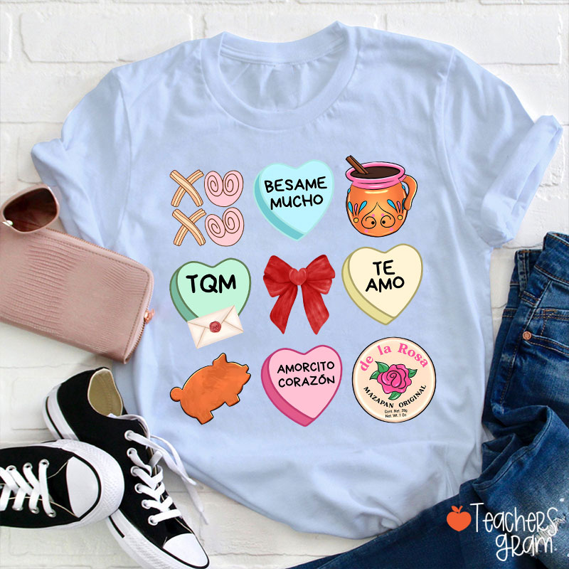 Love Stuff Spanish Teacher T-Shirt