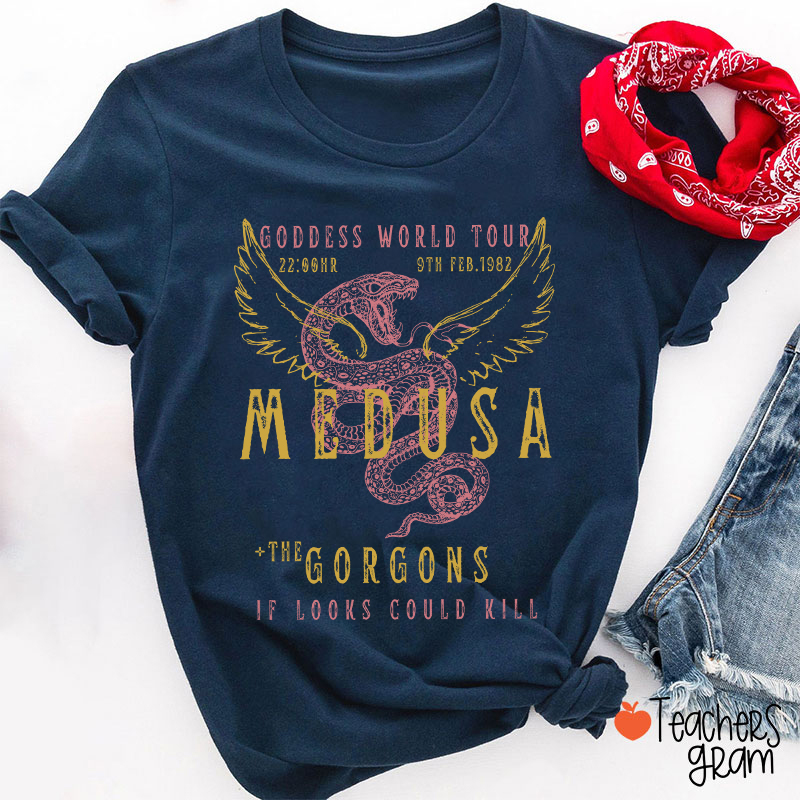 Medusa The Gorgons Teacher T-Shirt