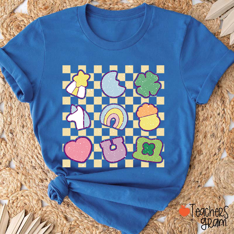 Cute Icons St. Patrick's Day Teacher T-Shirt
