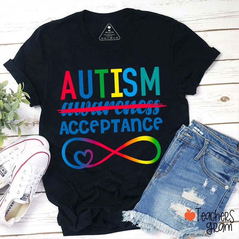 Autism Acceptance Teacher T-Shirt