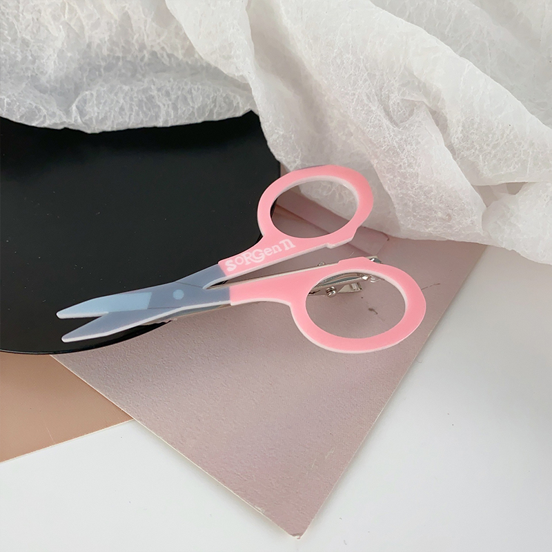 Pencil Scissors Teacher Hair Clip