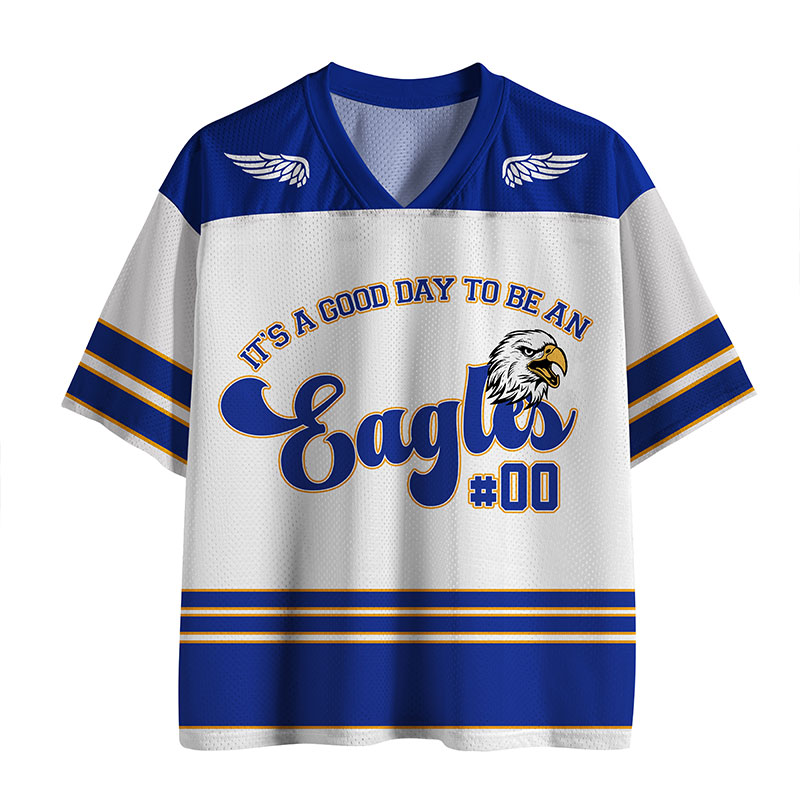 Personalized Retro Rings And Mascot Teacher Mesh Jersey