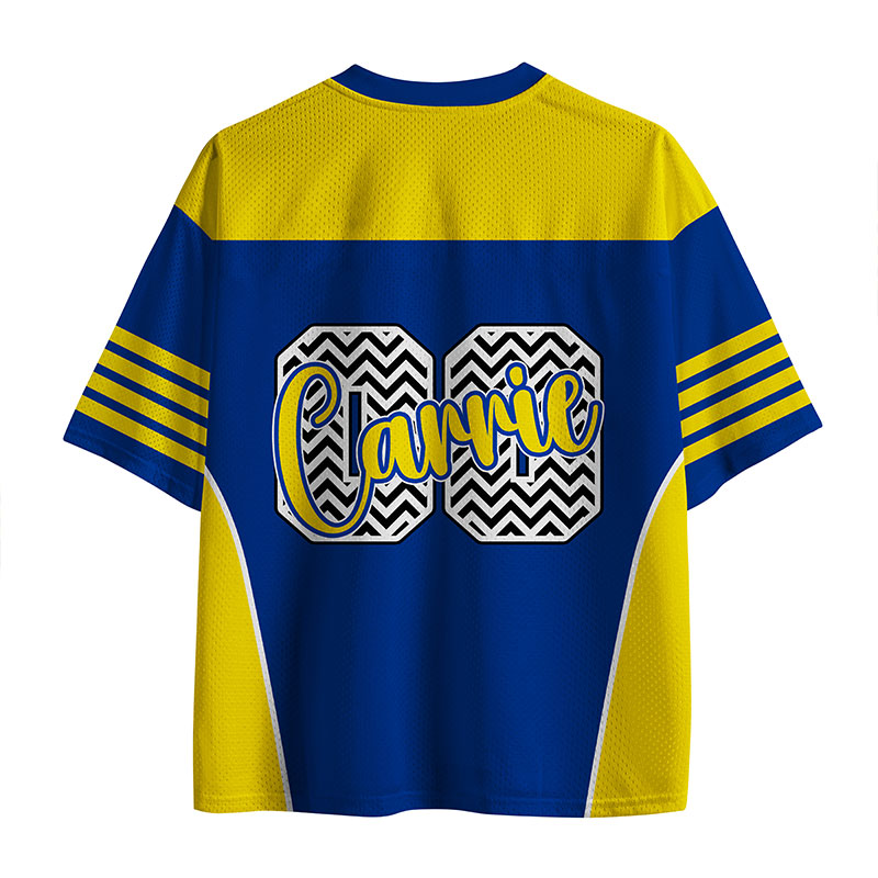 Personalized Mascot Love School Spirit Teacher Mesh Jersey
