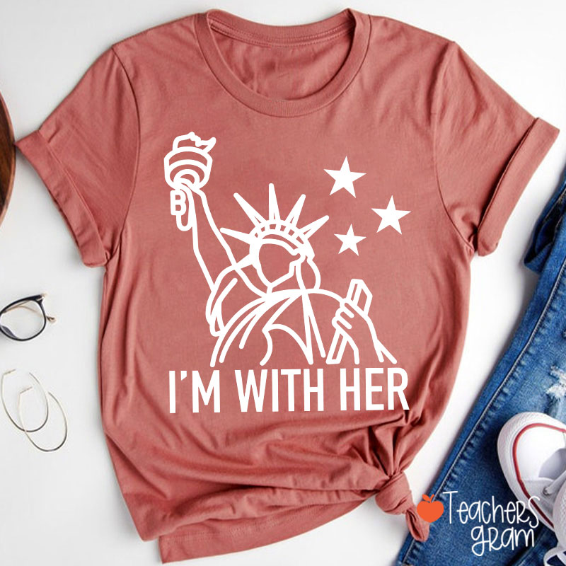 I'm With Her Teacher T-Shirt
