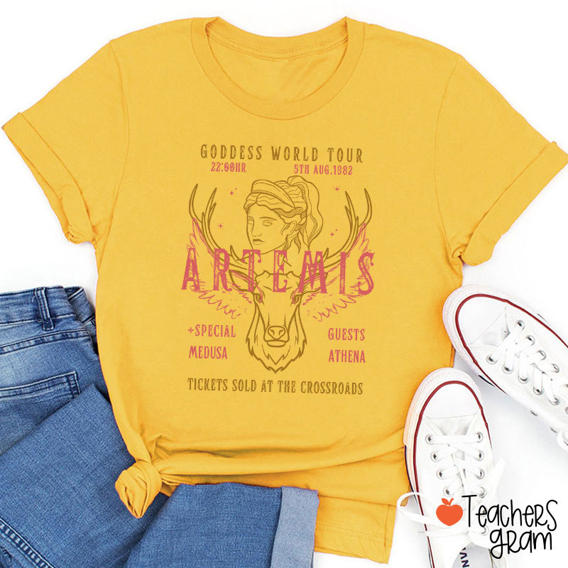 Artemis Goddess World Tour Teacher T-Shirt