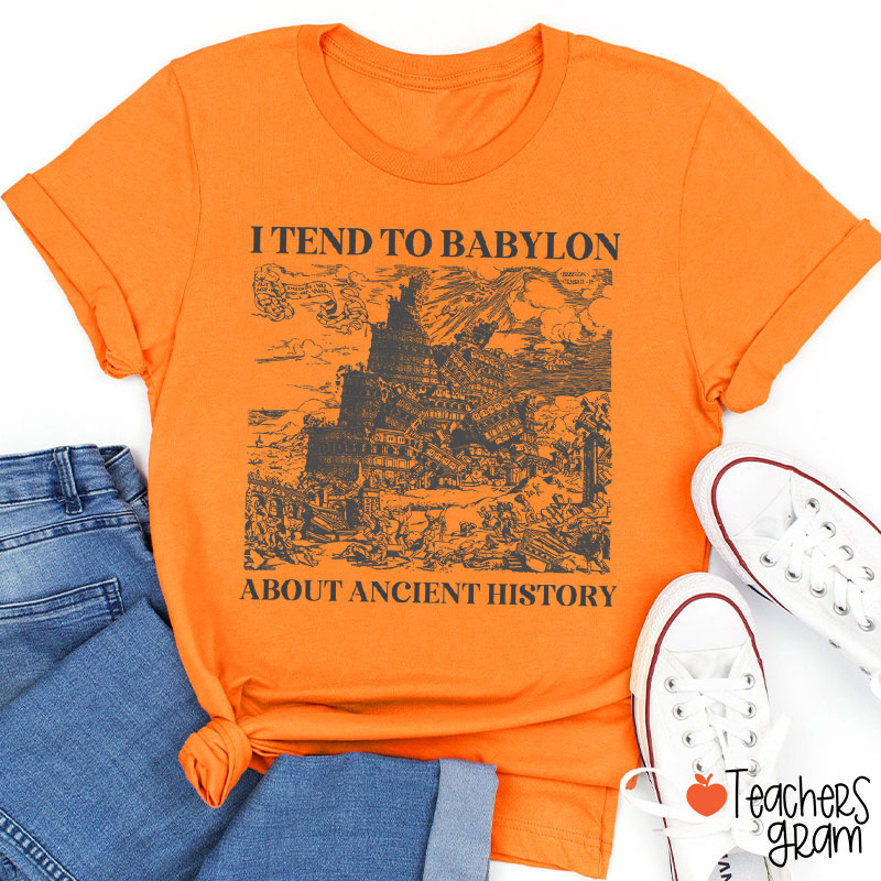 I Tend To Babylon About Ancient History Teacher T-Shirt