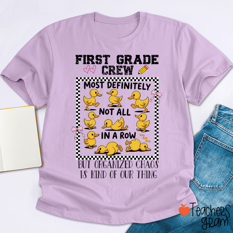 Personalized Most Definitely Not All In A Row But Teacher T-Shirt