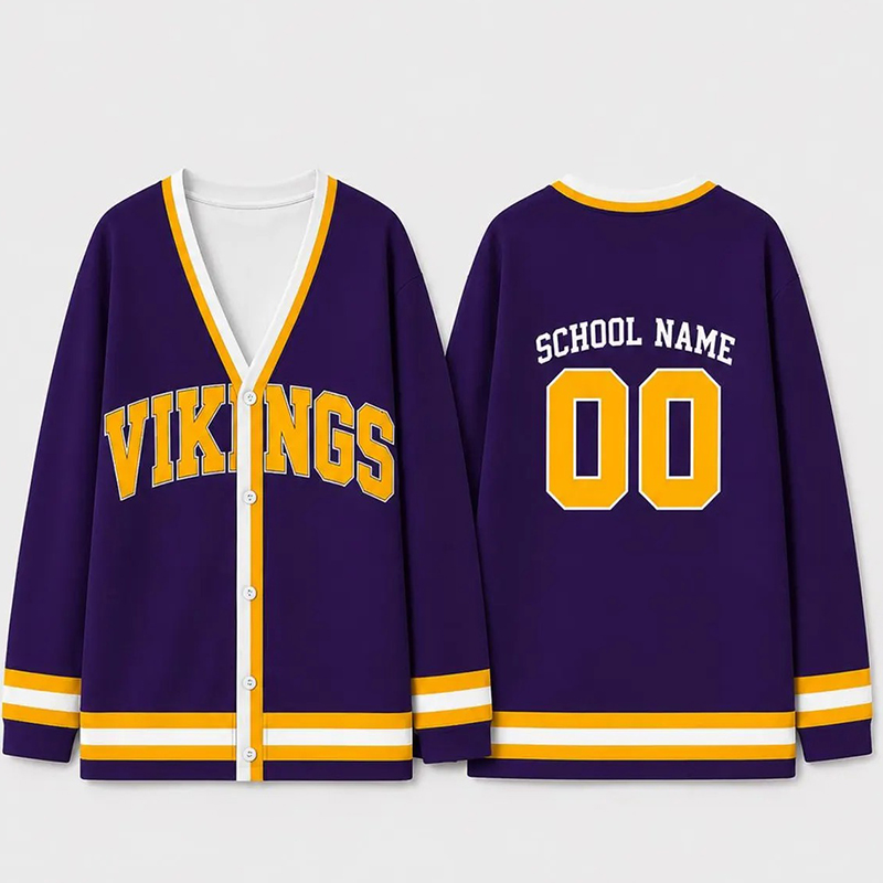 Personalized Mascot School Spirit Teacher Ugly Cardigan Sweaters