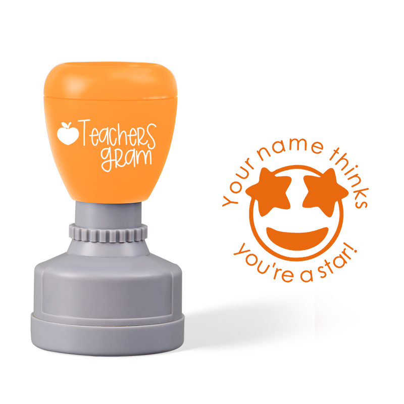 Personalized Name Thinks You Are A Star Teacher Stamp