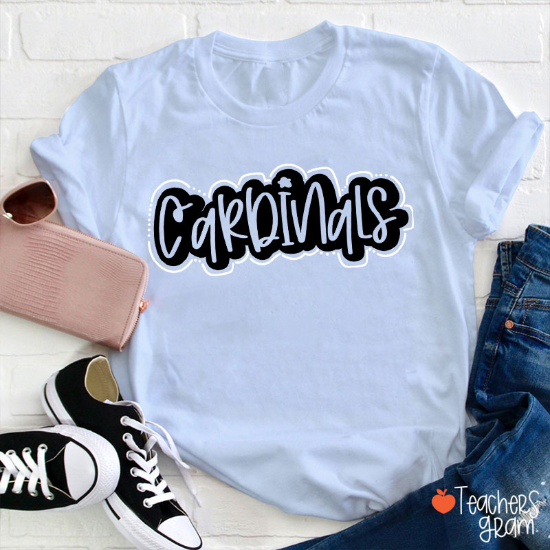 Personalized Mascot School Spirit Game Day Teacher T-Shirt