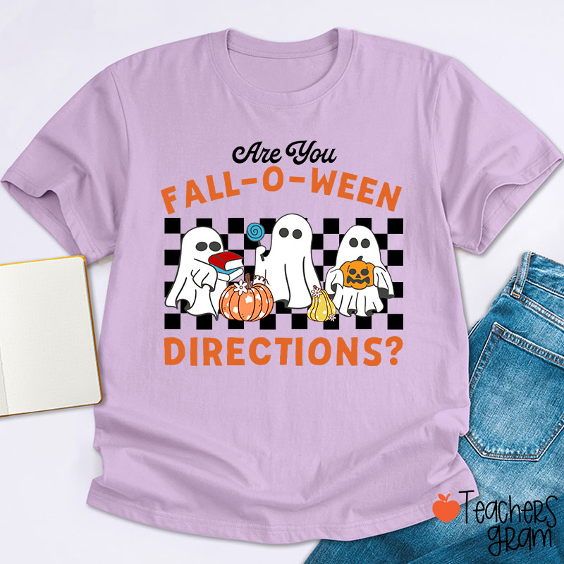 Fall-O-Ween Directions Teacher T-Shirt