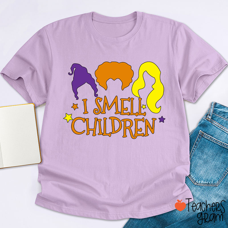 Spooky Witches I Smell Children Teacher T-Shirt