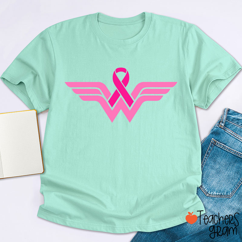 Strong Woman Cancer Fighter Teacher T-Shirt