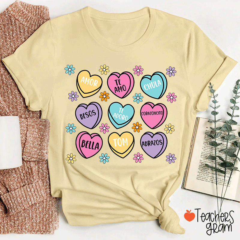 Amor Teamo Chula Spanish Teacher T-Shirt