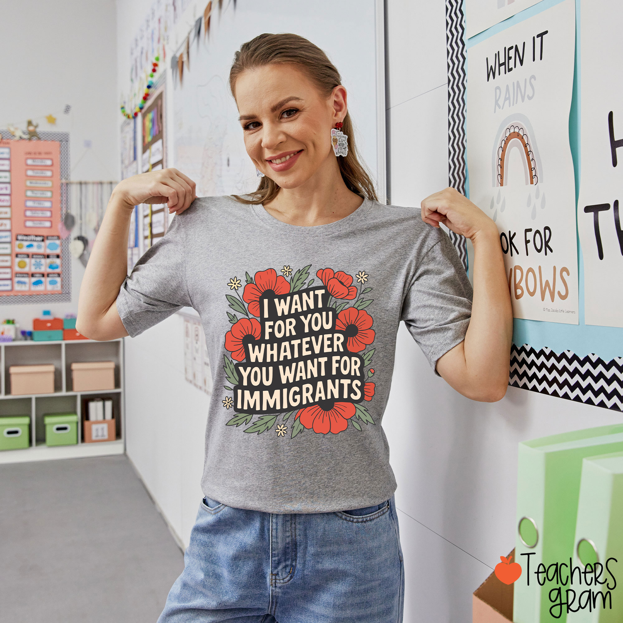 I Want You Whatever You Want For Immigrants Teacher T-Shirt