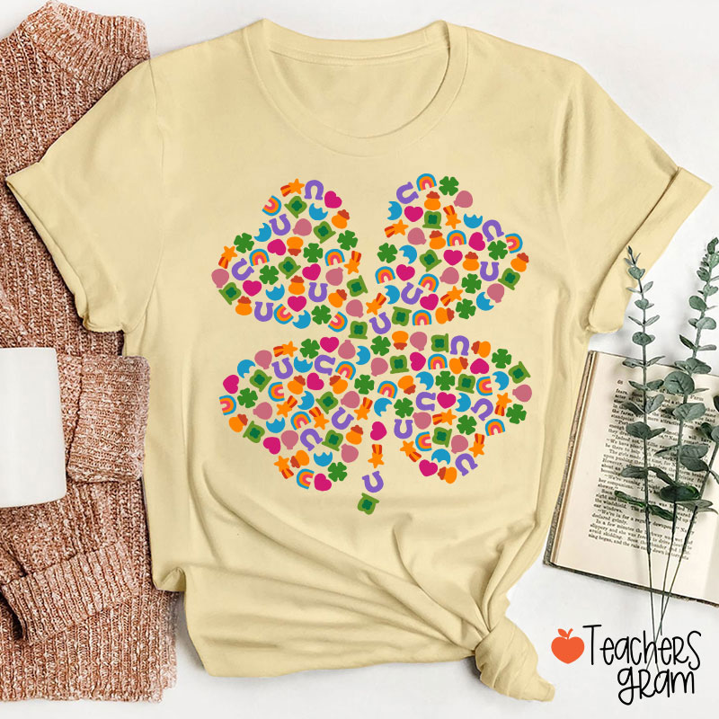 Lucky Charms Shamrock Teacher T-Shirt