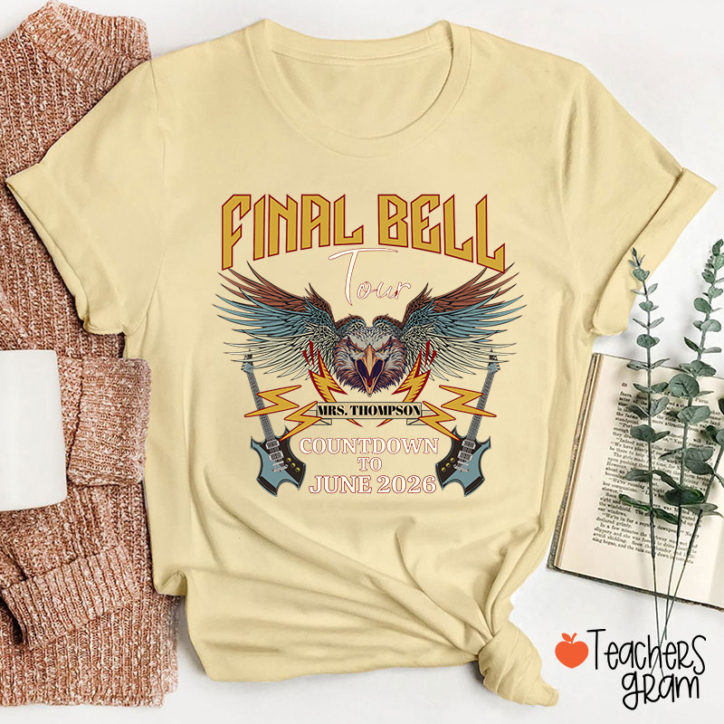 Personalized Funny Retirement Countdown Teacher T-Shirt