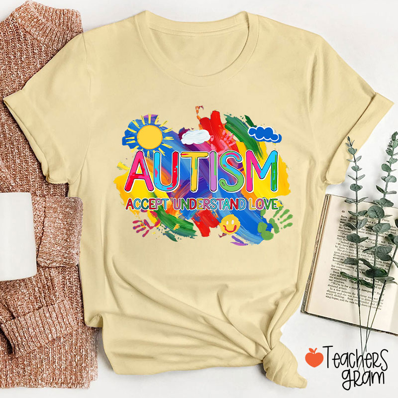 Autism Accept Understand Love Teacher T-Shirt