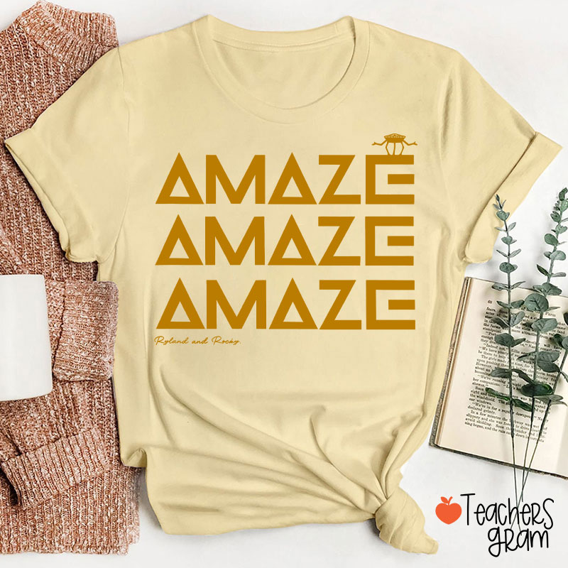Amaze Funny Space Quote Teacher T-Shirt