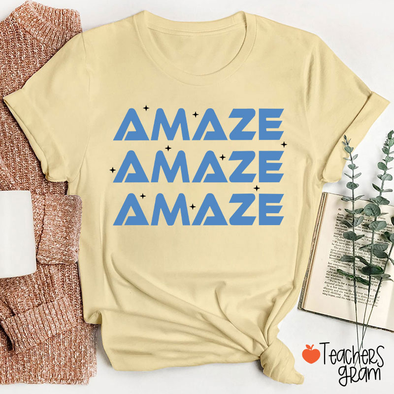 Amaze Amaze Amaze Sci-Fi Book Lover Teacher T-Shirt
