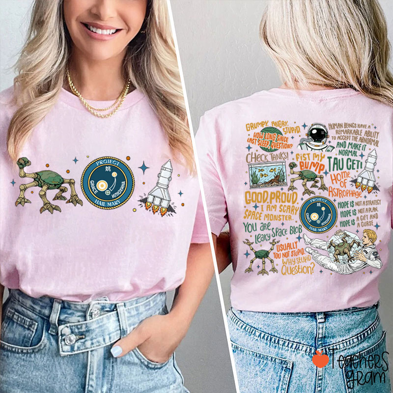 Stone Amaze Teacher Two Sided T-Shirt