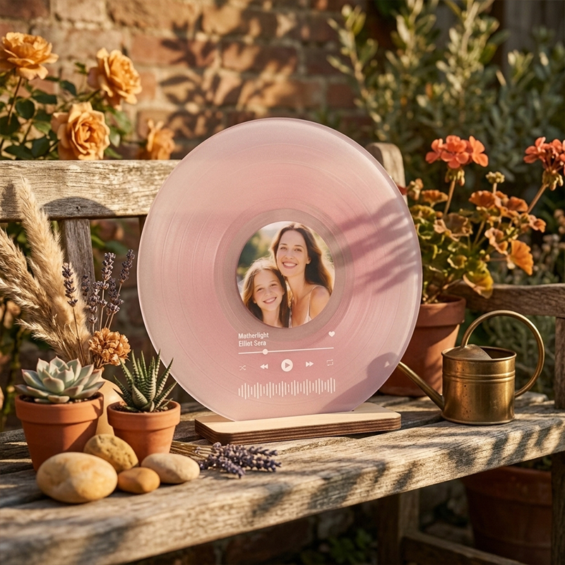 Personalized Photo Record Ornament